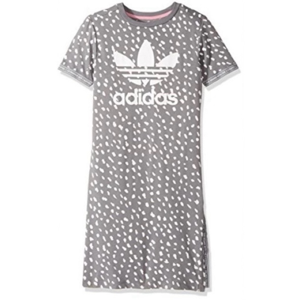 ADIDAS 🩶 Dot Pattern T-Shirt Dress - Picture 3 of 11